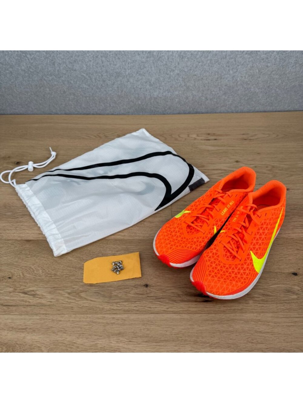 Nike Mens Zoom Rival XC 5 Spikes Running Shoes Size 12 Total Orange Volt Track